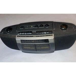 Vintage Lenoxx Sound Double Cassette Player Boombox Model Ct-769